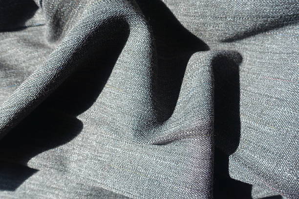 istock Ripped thick salt and pepper polyester fabric 2212861269