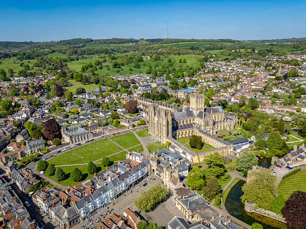 istock Cathedral Green in front of Wells Cathedral 2212861378