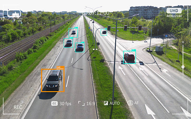 istock Traffic monitoring by AI, security system 2212871407