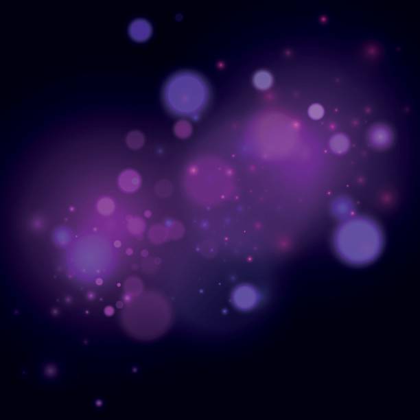 istock Colorful purple bokeh effect.Texture background abstract Glitter and elegant for Christmas. Dust white. Sparkling magical dust particles. Magic concept. Vector 2212875879