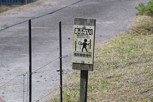 A tsunami warning sign on Lanta island, Krabi / Thailand