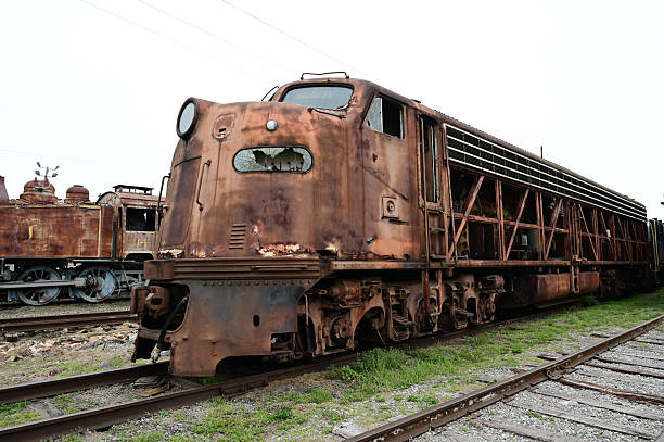istock Rusty vintage American diesel locomotive. 2212883702