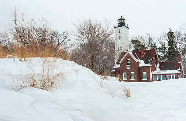 The Presque Isle Lighthouse During Winter at Presque Isle State Park, Erie, PA