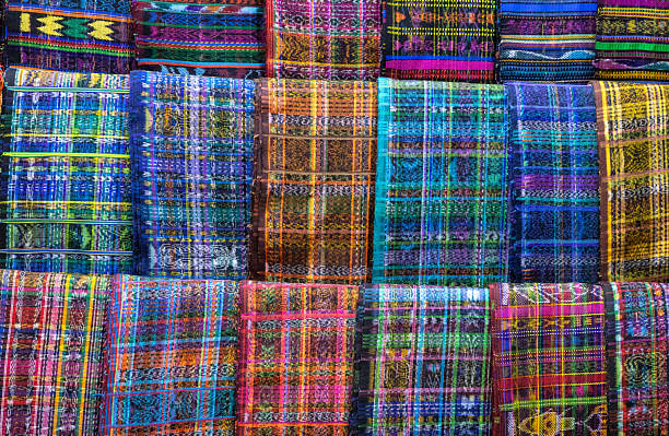 istock Colourful abstract of Guatemalan Textile. 2212898533