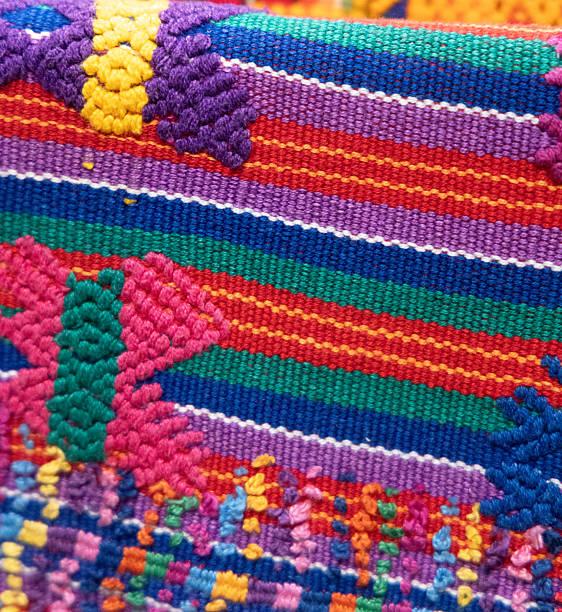 istock Colourful abstract of Guatemalan Textile. 2212898534