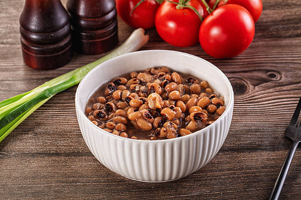 istock Canned Black eye bean in the bowl 2212899378