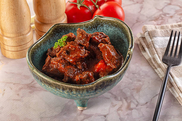 istock Hungarian goulash with beef meat 2212899969
