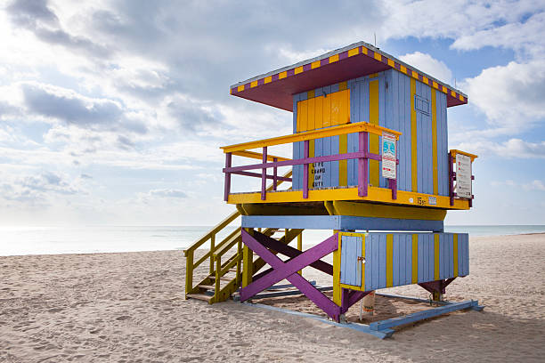 istock Life Guard Stations in Miami, Florida 2212900745