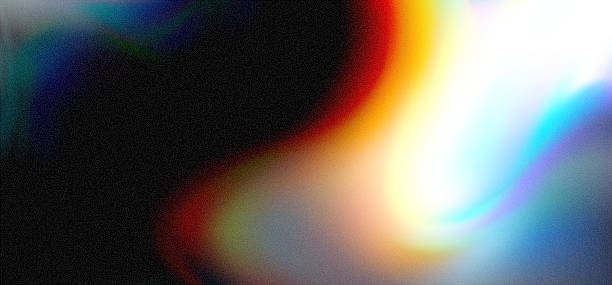 istock Vibrant abstract background with film grain and overexposure effects, creating a dreamy and surreal atmosphere in a digital art piece 2212903050