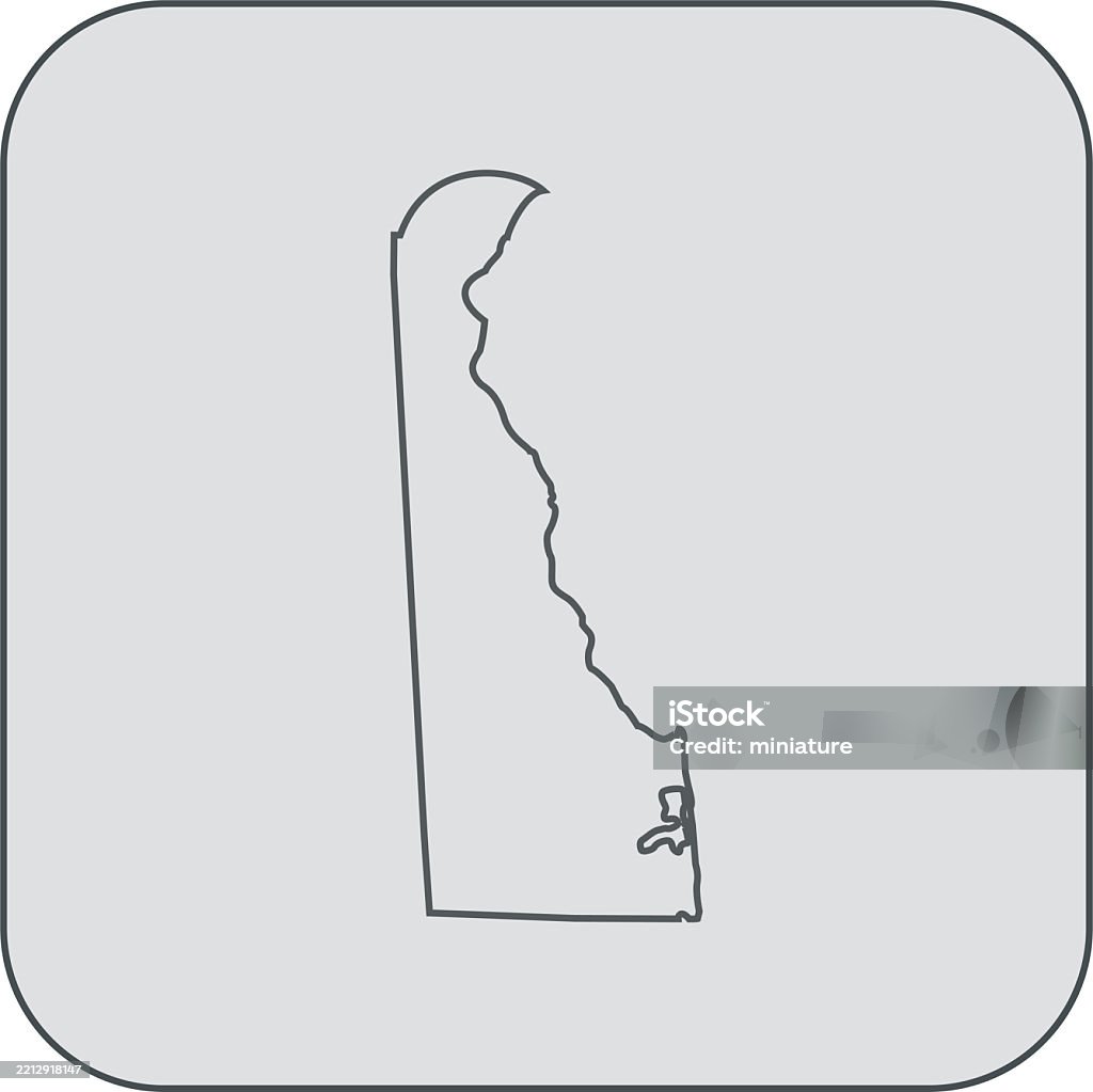 Feloware Delaware Map Stock Illustration - Download Image Now - Abstract ...