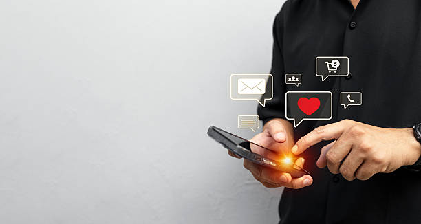 istock Social Media Engagement on Smartphone.  Digital Communication and Online Interaction 2212923147