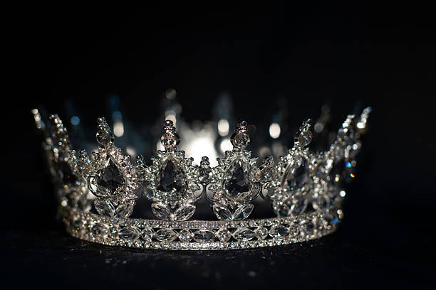 Royal crown for queen and princess, beauty contest.