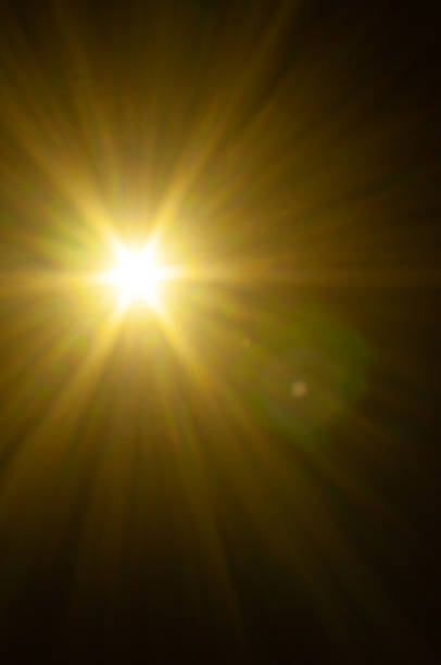 istock Sun flare on the black background 2212936752