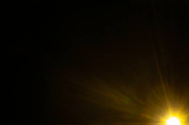 istock Sun flare on the black background 2212936936
