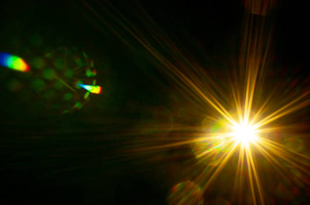 istock Sun flare on the black background 2212937685