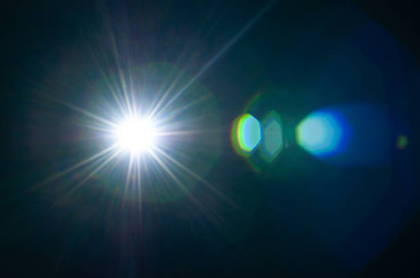 istock Sun flare on the black background 2212938316