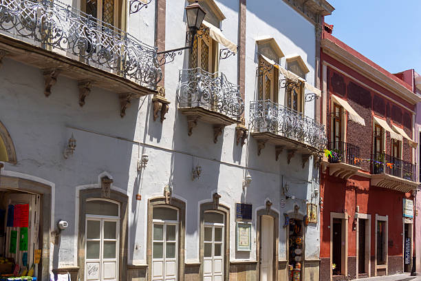 Guanajuato city, Mexico - April 24, 2025: photographing streets and architecture while walking around Guanajuato city during the day