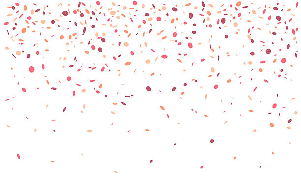 istock Celebration confetti falling on a white background. Use it for birthday, event or party designs. Joy, surprise, happy moments concept. 2212967242