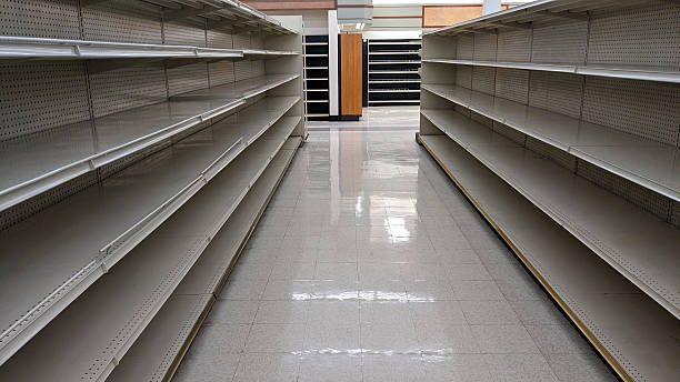 istock Vacant Shelves in a Store 2212968194