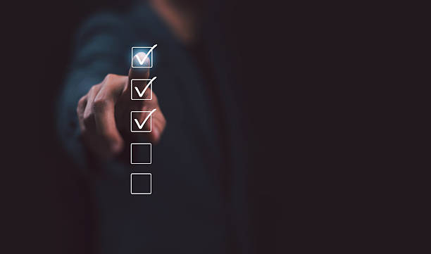 istock The technology business quality audit checklist uses an online concept with a document format and a controllable safety survey. 2212984112