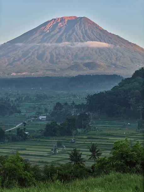 istock Mount Agung and Paddy Field at Sunrise 2212995888