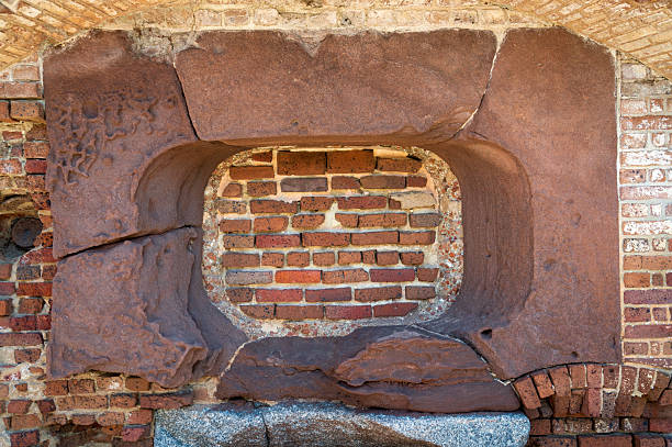 Close-up on cannon downtown Quebec city