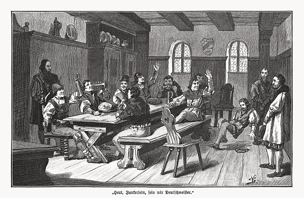 istock Occupation of Heilbronn by the peasants (1525), woodcut, published 1891 2213009258