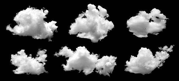 istock Clouds in the sky with black and white isolated like background with lights and patterns isolated on the image. 2213012509