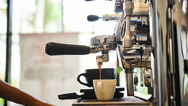 istock Barista make a coffee with coffee machine 2213012544