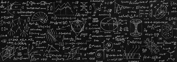 istock Wide board with scientific formulas and calculations in physics and mathematics. Scientific and educational background. 2213021088