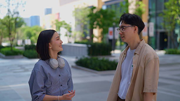istock Business people and explain outdoor on conversation for research 2213034731