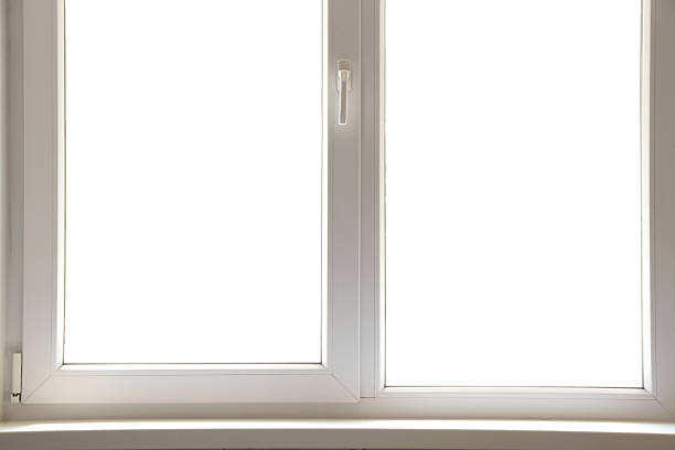 istock Light plastic window without glass, template for collages and layouts, window 2213039092