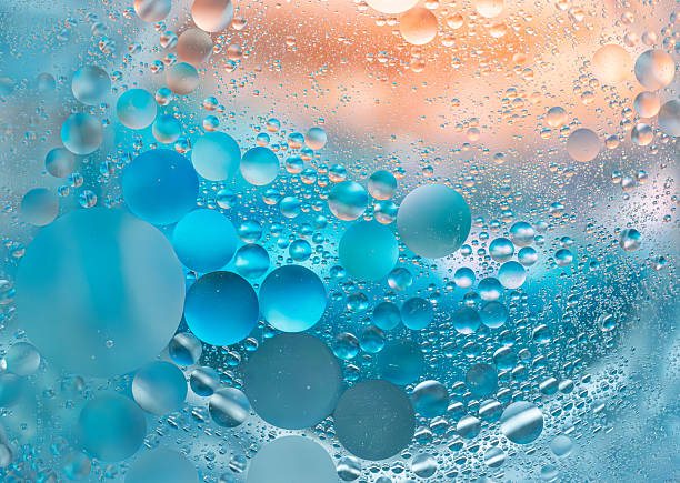 istock Abstract close-up of water bubbles with soft pastel colors. 2213040028