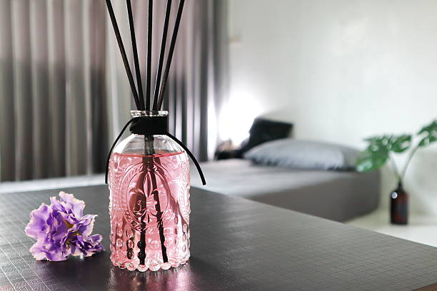 istock luxury aroma reed diffuser air freshener on table in nice design bedroom to create good relax ambient home house decoration 2213044706
