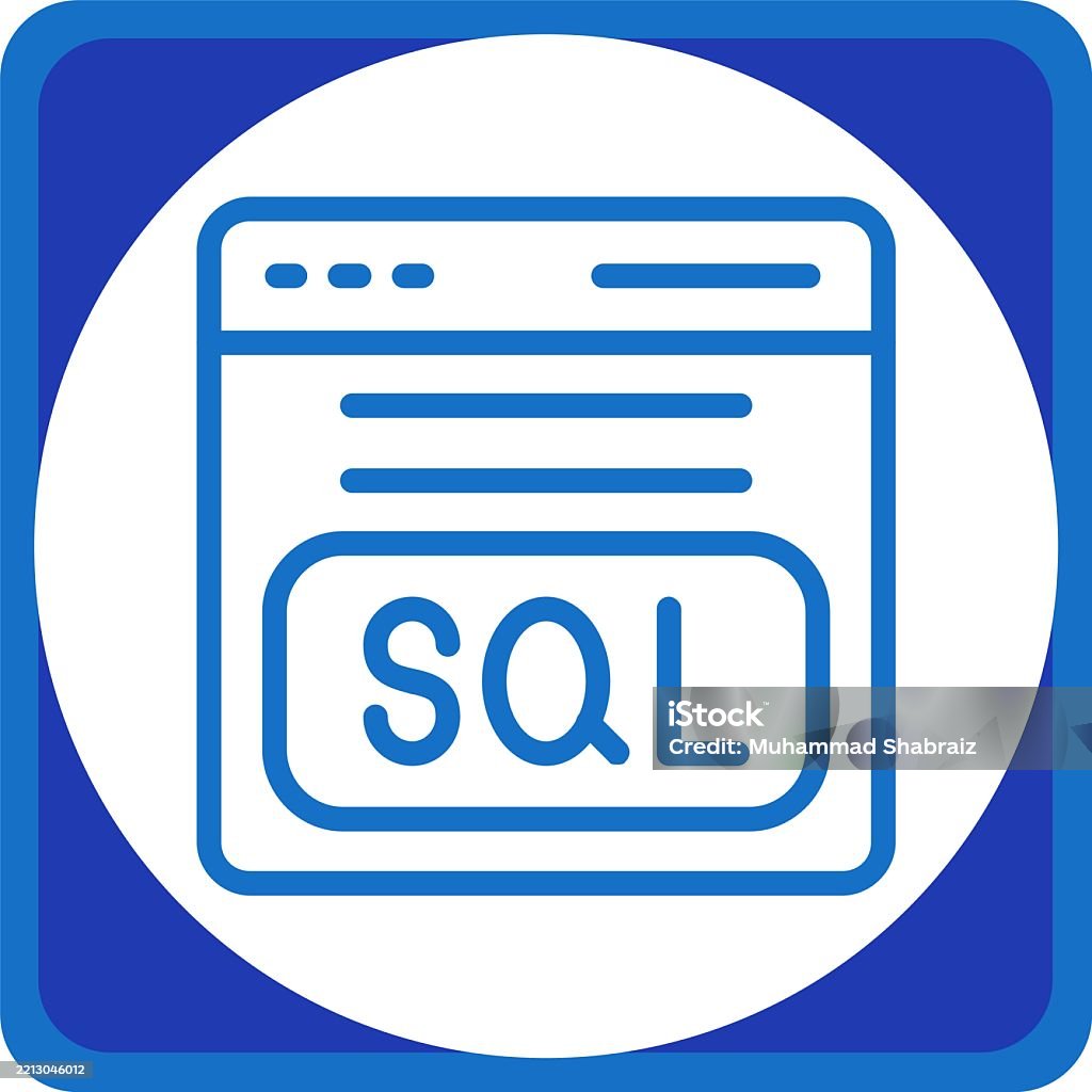 Sql Query Line Circle Corner Stock Illustration - Download Image Now ...