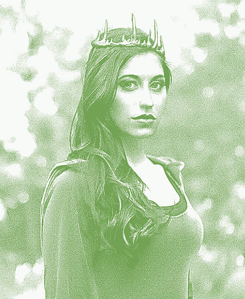 Fantasy Woodland Princess wearing crown