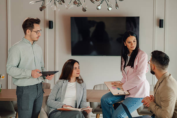 istock Business team discussing strategy in modern office 2213064290