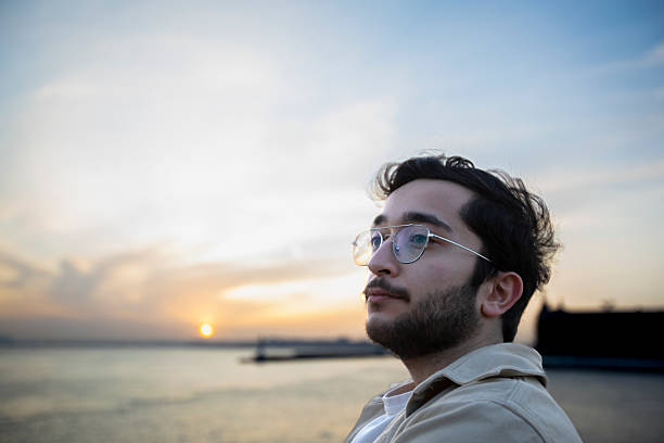 istock Portrait of a thoughtful man at sunset 2213065328