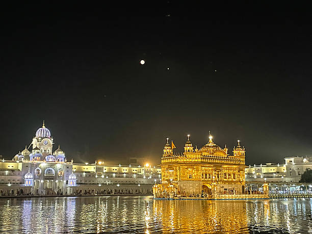 istock Golden Temple Illuminated at Night 2213068991