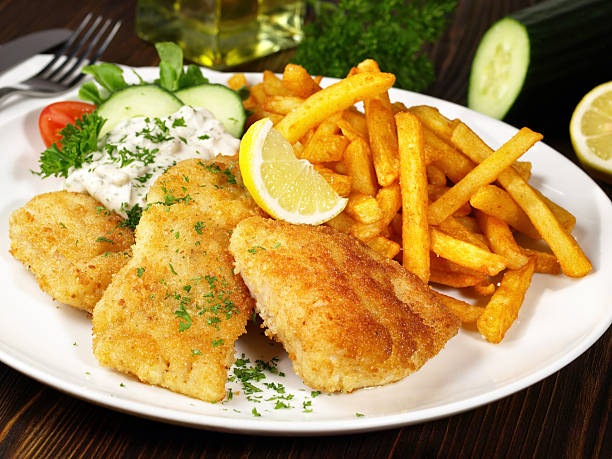 istock Fried Fish with French Fries 2213071572