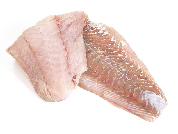 istock Pollack Loin - Raw Fish on white Background 2213072875