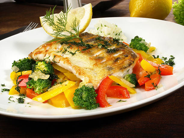 istock Sander Fillet with Vegetables - Pikeperch 2213073058