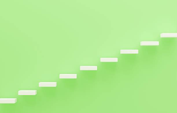 istock Simple 3D illustration of stairs. 2213073273