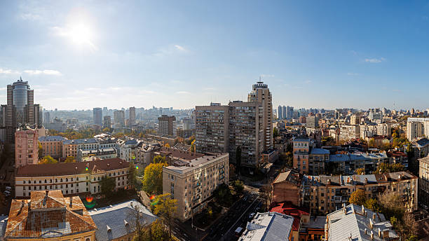 istock High-angle view capturing the diverse architecture of Kyiv, Ukraine. 2213073402