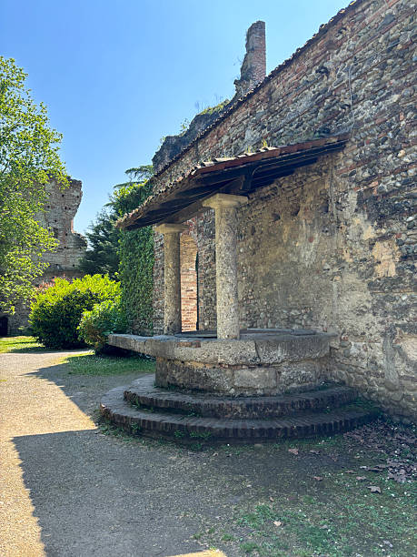 istock Old ruins of an ancient stone castle 2213075205