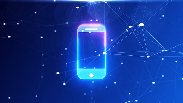 istock Abstract Animation Data protection Cyber Security, Privacy. smartphone, cellphone. Business Technology Concept. Shield, padlock, keyhole. Cyber safety of personal data, lock for protection - 4K Stok photo 2213088395