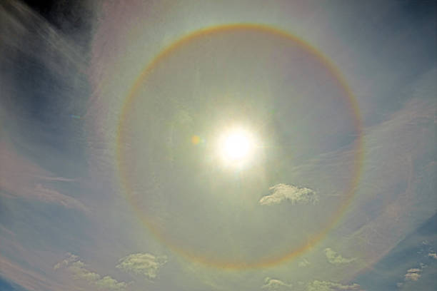 Colorful Solar Halo in the Wilderness in the Boundary Waters in Minnesota