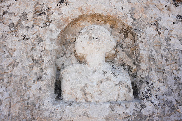 Kyrenia, Cyprus - October 15th 2015: Detail of the peace memorial in the city in North Cyprus, the Turkish part of the island