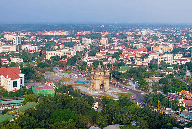 Vientiane Skyline with Patuxai