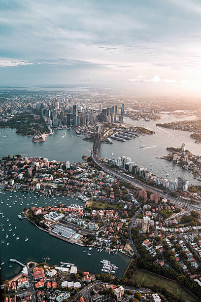 istock Sydney Harbor Bridge Links Waterfront Communities with Modern City Center 2213123141